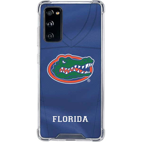 University of Florida Blue Jersey Galaxy S20 FE Clear Case